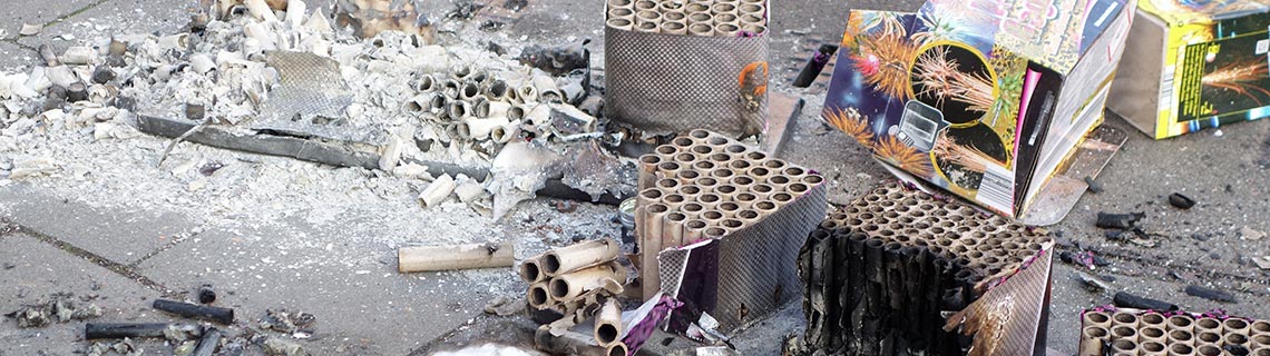 1. August: korrekte Entsorgung Feuerwerk