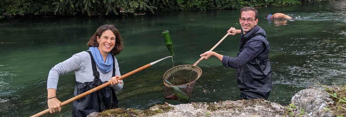 Tonnen-Fang an der Lorze