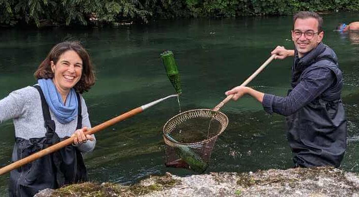Tonnen-Fang an der Lorze